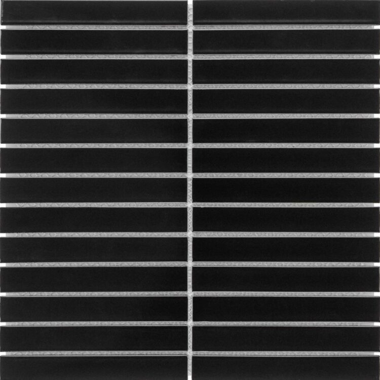 Stripes Katbrick Black Matt 30x30 cm Chip 14,5x2 cm