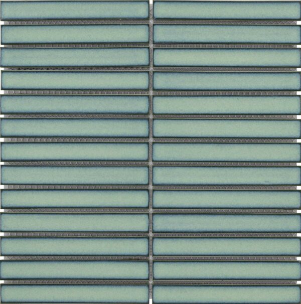 Stripes Katbrick Aquamarine Blue Glossy 30x30 cm Chip 14,5x2 cm – Bild 2